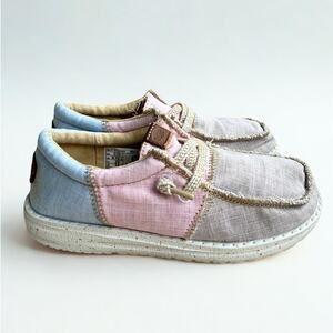 Hey Dude Wally Tri Nu Prep Kids C11 Youth 11 Slip On Lightweight Shoes Pastel